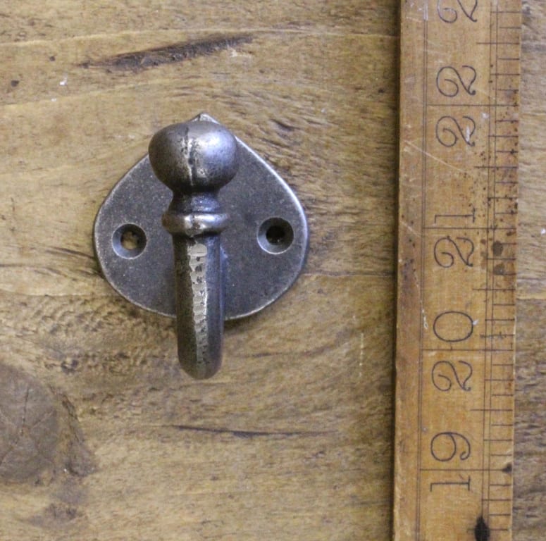 Hook Single Ball End Spearhead DORSET Antique Iron 50mm - Image 2