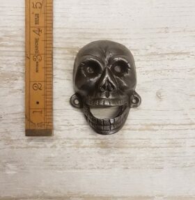 Bottle Opener Wall Mounted SKULL Cast Antique Iron