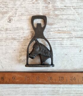 Bottle Opener Bar Mounted Hand Held HORSE Ant Iron 115mm TBD