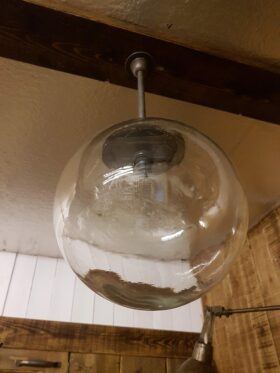 Glass Ball Globe CLEAR Glass Hand Blown 250mm Diameter