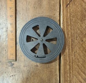 Air Vent Adjustable Sliding Round Cast Iron 150mm Dia