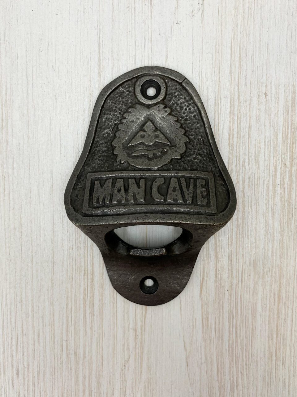 Plaque MAN CAVE Antique Cast Antique Iron 50mm x 230mm - Image 3