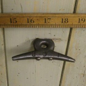 Cleat Hook MOORING Double Cast Antique Iron 100mm