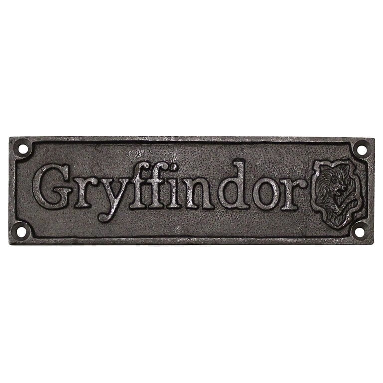 Plaque GRYFFINDOR Antique Cast Iron 175mm x 50mm