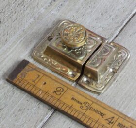 Cupboard Catch Round Knob EASTLAKE Solid Brass see Alt C104.AL