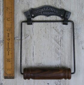Toilet Roll Holder BRITISH PAPER CO Fixture Wire & Wood