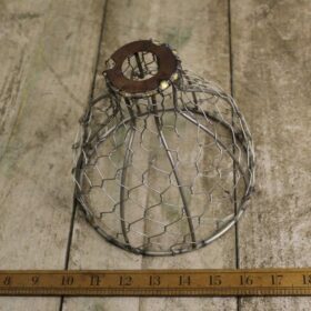 Pendant Shade BELL CHICKEN WIRE Antique Iron 170mm