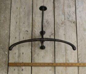 Clothes Hanger Jacket HILTON HOTEL Cast Antique Iron 400mm