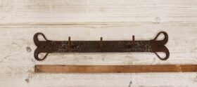 Pan Hook Pot Rack Hand Forged Black Beeswax Heavy Gauge 18 TBD