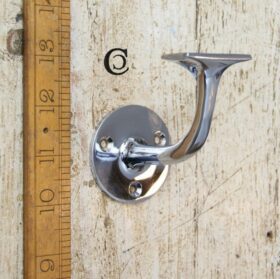 Hand Rail Bracket Victorian Chrome Plate 80mm