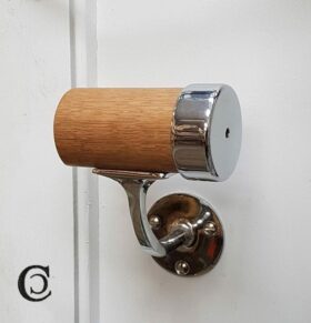 End Cap Socket for Mop Stick Hand Rail Chrome for 44mm Diameter