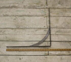 Shelf Bracket GALLOWS Hand Forged Penny End Antique Iron 450mm x 450mm TBD