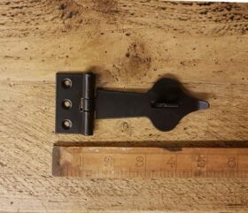 Hasp & Staple Spearhead Satin Epoxy Black 130mm