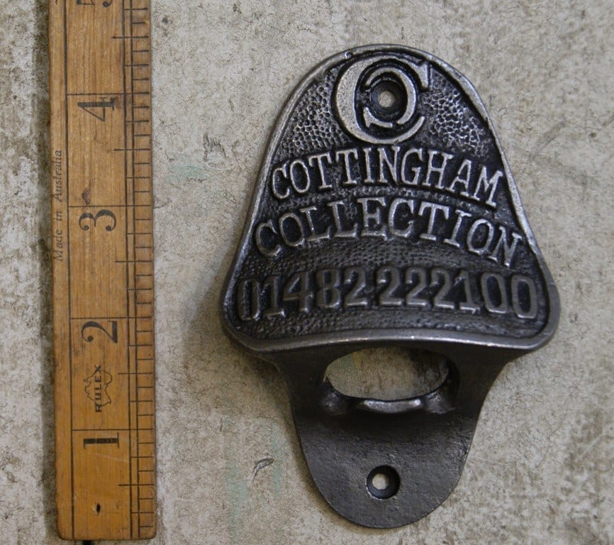 Bottle Opener Wall Mounted COTTINGHAM COLLECTION Antique Iron