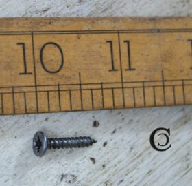 Wood Screw Pozi Flat Antique Iron Countersunk 6g x 3.5mm x 20mm