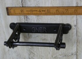 Toilet Roll Holder Scroll Bracket Sides GNER Cast Antique Iron