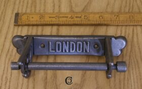 Toilet Roll Holder Scroll Bracket Sides LONDON Cast Antique Iron