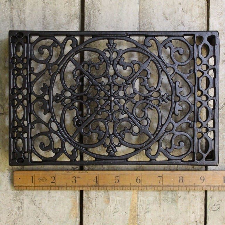 Air Brick Trivet Decorative Satin Black 235 x 152 x 50mm