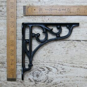 Shelf Bracket HERITAGE Satin Epoxy Black 150mm x 150mm