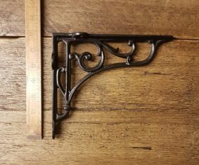 Shelf Bracket HERITAGE Satin Epoxy Black 178mm x 197mm