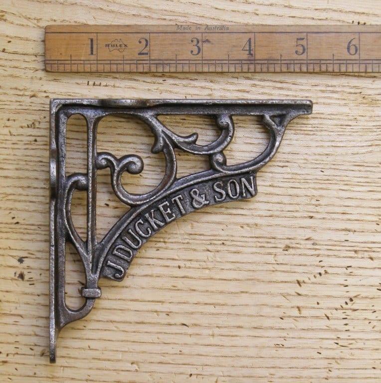Shelf Bracket J DUCKETT & SON Antique Iron 125mm x 125mm