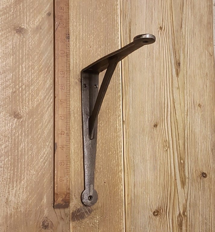 Shelf Bracket GALLOWS Penny End Cast Antique Iron 200mm x 225mm - Image 2