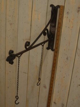 Sign Hanging Bracket with Chains Pub Hand Forged 300mm x 400mm