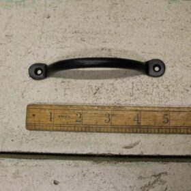 Bow Handle Penny End Cast Iron Satin Black 125mm (AF035)