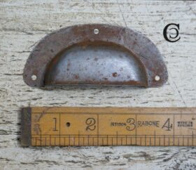 Cup Handle Basic Design Pressed Sheet Antique Iron 96mm