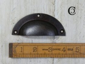Cup Handle Plain Shallow Type Antique Iron Front Fix 96mm