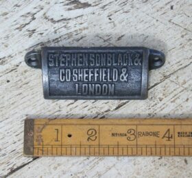 Cup Pull Handle STEPHENSON BLACK & CO Cast Antque Iron 98mm