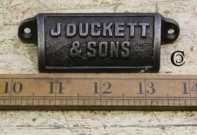 Cup Handle J DUCKETT & SON Cast Antique Iron 98mm