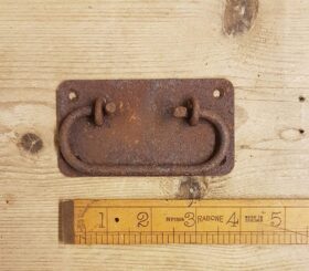 Chest Lifting Handle Plate Design Rust 100mm (AF061)