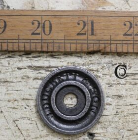 Knob Back Plate Round J DUCKETT & SON Antique Iron 30mm Diameter