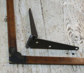 Cranked Strap Hinge Plain Steel 150mm (125L)