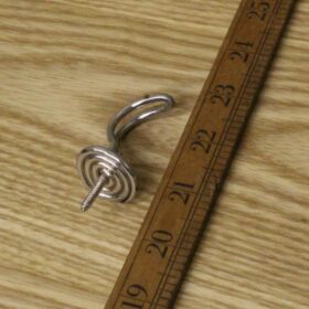 Wire Cup Hook Small Vintage Chrome ZP 50mm (16mm thread)