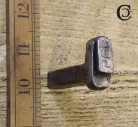 Coat Hook PEG STYLE Cast Antique Iron with Screw 50mm MOA