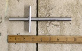 Concealed Shelf Support Strong Glue-In YZP 12mm Diameter x 185mm