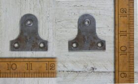 Mirror Picture Plate Plain Holes Antique Iron 50mm