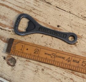 Bottle Opener Hand Held BLACK COUNTRY Cast Antique Iron
