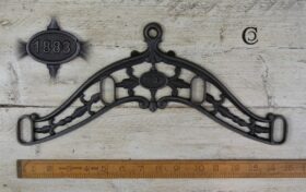 Clothes Airer Rack End 1883 Hanging 4 Hole Antique Iron 375mm