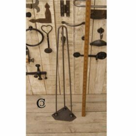 Hairpin Leg 3 Prong Antique Iron 8mm Diameter Rod 660mm