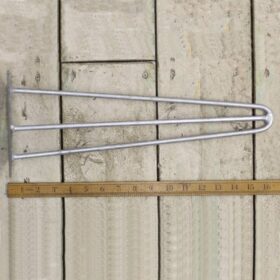 Hairpin Leg 3 Prong Galvanised 400mm