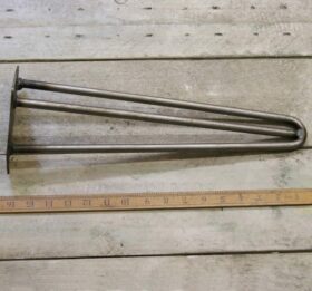 Hairpin Leg 3 Prong Heavy Duty Antique Iron 400mm