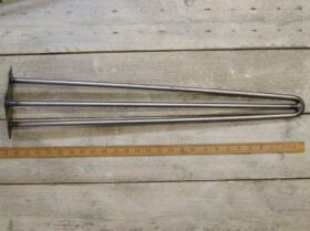 Hairpin Leg 3 Prong Heavy Duty Antique Iron 660mm