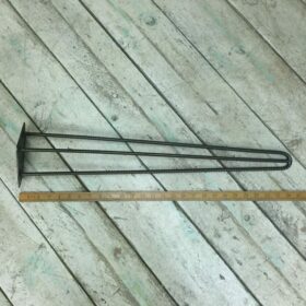 Hairpin Leg RE-BAR 3 Prong Antique Iron 660mm