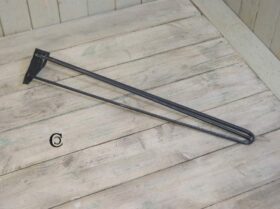 Hairpin Leg RE-BAR 3 Prong Antique Iron 710mm TBD