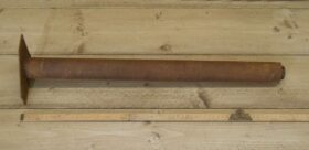 Table Leg Tubular Breakfast Bar Antique Iron 600mm x 50mm