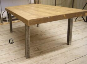 Table Leg Box Section 40x40mm Splayed Mild Steel 400mm - TBD