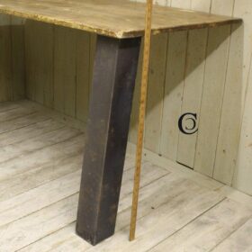 Table Leg Box Section 100x100mm Splayed Mild Steel 710mm